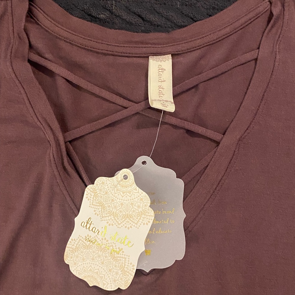 Long brown shirt